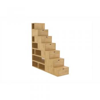 Étagère escalier de rangement 175 cm - Miel