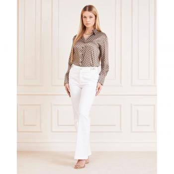 Jeans Wide Leg A Vita Media Marciano Donna