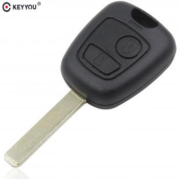 Fob de repuesto para llave de coche Peugeot 307, 2 botones