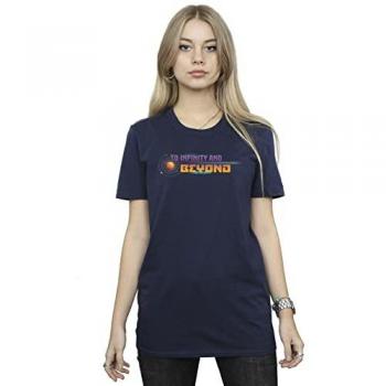 Disney Lightyear Infinity & Beyond Cotton Boyfriend Shirt (Navy, 2XL)