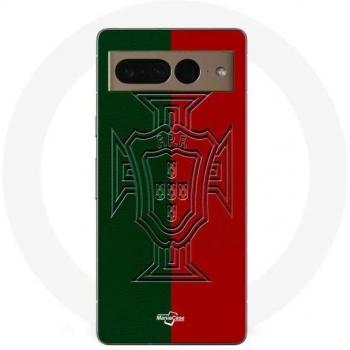Capa Protectora Pixel 7 Pro con Logo de Portugal en Verde y Rojo