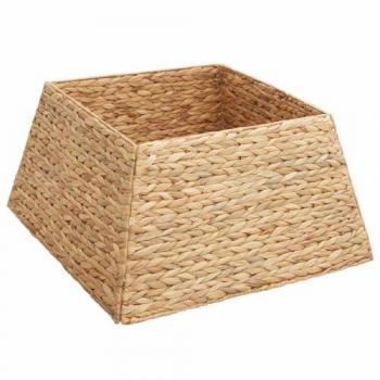 Base de Sapin de Noël Tissée en Jacinthe d'Eau 50x50x25 cm