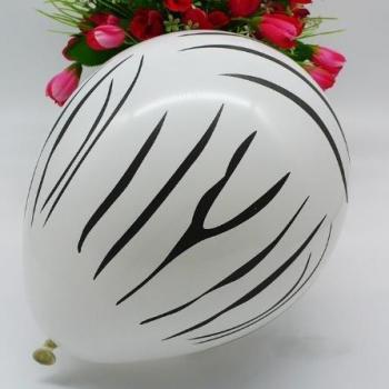 Globo de látex Safari para cumpleaños - Tigre, Zebra y Perro (50/100 Uds)