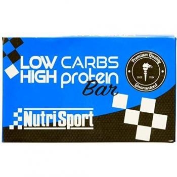 NutriSport Low Carbs - Barra de Proteína Sabor Biscoitos e Creme (16 Unidades)