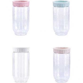 Transparent Food Storage Jar with Seal