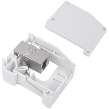 LogiLink Keystone DIN-Rail adapter with Cat.6A in-line coupler