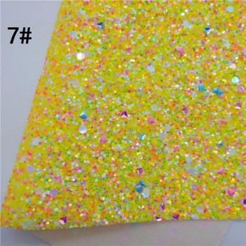 Tela de vinilo purpurina gruesa con respaldo suave para DIY 21X29CM GM2379A