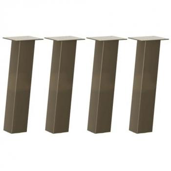 VidaXL Coffee Table Legs 4 pcs Natural Steel 42 cm Steel