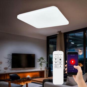 Lampe de plafond effet étoile dimmable Alexa