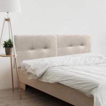 Cabezal Tapizado Premium Polipiel Beige