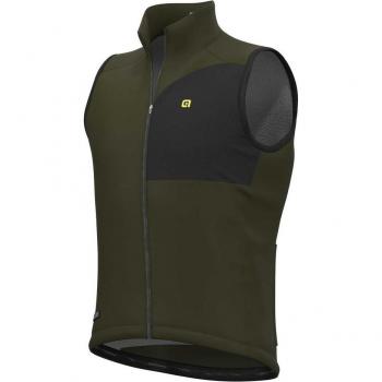 Chaleco de Ciclismo Alé Modelo R-EV1 Color Verde Oscuro y Negro Talla XL