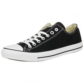 Converse Chuck Tailor All Star M9166C Zapatos de lona, Unisex, Negro/Blanco