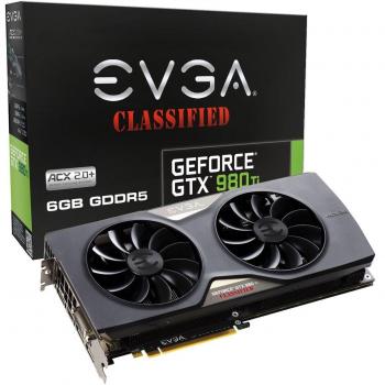 EVGA GeForce GTX 980 Ti 6GB GDDR5 GeForce GTX 980 Ti 6GB GDDR5 - Tarjeta gráfica