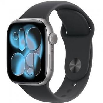 Apple Watch Series 11 GPS 42mm Cassa Alluminio Grigio Siderale con Sport Band Nero – M/L