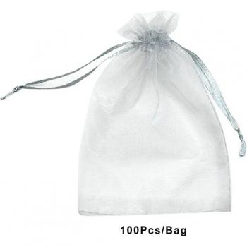 100pcs Organza Jewelry Pouch Bags
