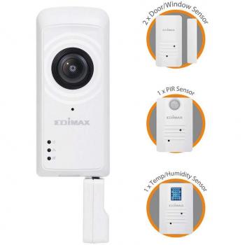 Kit de Seguridad para el Hogar Edimax - Smart Full HD con Cámara 1080p y Sensores IC-5170SC