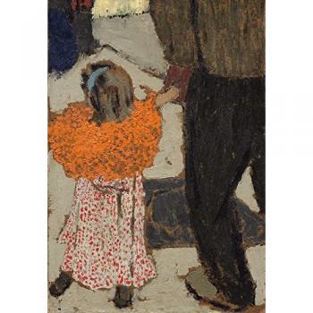 Kunst-Puzzle 100 Teile – Edouard Vuillard, Kind im roten Schal, 1891