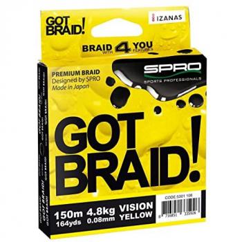 Spro Braid Gelb 0,13 mm 150 m