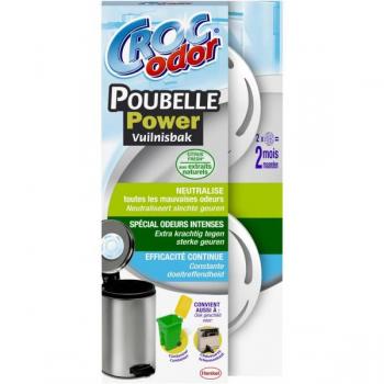 Absorbeur d'odeurs Croc'odor poubelle power x 2