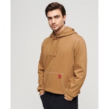 Felpa Superdry con Cerniera Contrasta Sedia Cammello Marrone