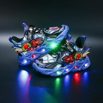 Zapatillas LED Spiderman Kids Luz Azul 29