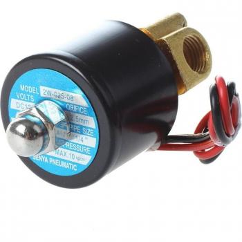 Valve électrovanne 12 V 1/4 en laiton – Électrovanne à eau et air