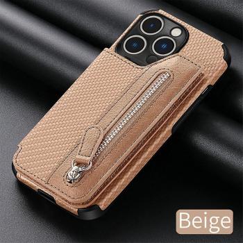 Zipper Wallet Phone Case pour iPhone 13