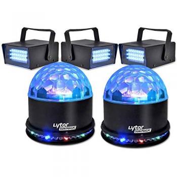 Pack soirée Fiesta 2 Sunmagic + 3 Led Strobe blanc