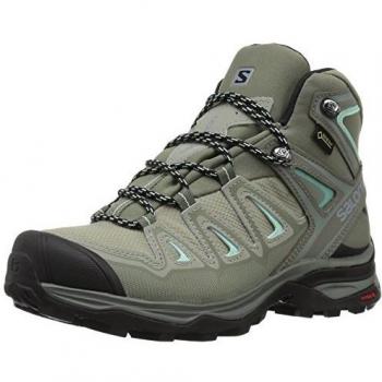 SALOMON X Ultra 3 Mid GTX W, Stivali da Escursionismo Alti Donna, Grigio