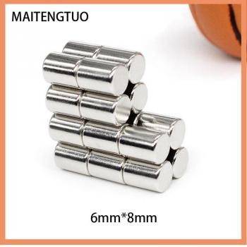 N35 Small Round Neodymium Magnet 6x8 mm