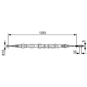 BOSCH 1 987 477 630 - Seilzug, Feststellbremse