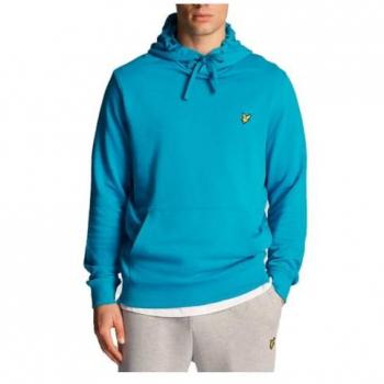 Lyle & Scott Men's Plain Blue Hoodie - Size Medium