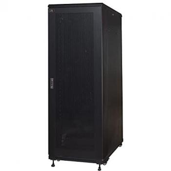 Rack 19” per Reti 37U – (A)1833 mm × (L)600 mm × (P)1000 mm, nero, porta traforata
