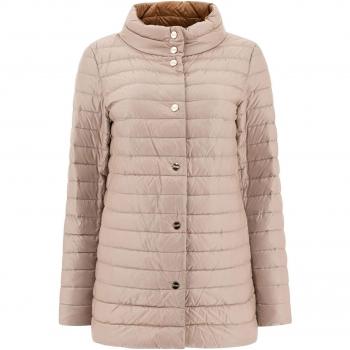 XS Beige High-Neck Long Sleeve Coat – Herno Winter Collection