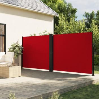 Retractable Red Side Awning 180x600 cm