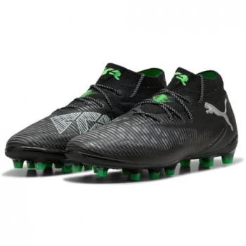 PUMA FUTURE 8 ULTIMATE AG ECLIPSE – COOL BLACK & LIGHT GRAY WITH FLUO GREEN ACCENTS FOR ARTIFICIAL TURF