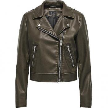 ONLY Jacke in Lederoptik ONLRIA schwarz | S