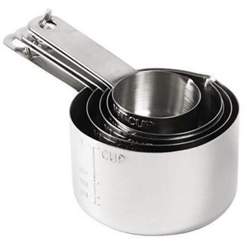 Vogue 5-Piece Stainless Steel Measuring Cups