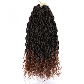 ZYR 18Inch Curly Ends Ombre Hair Extensions 1B T27