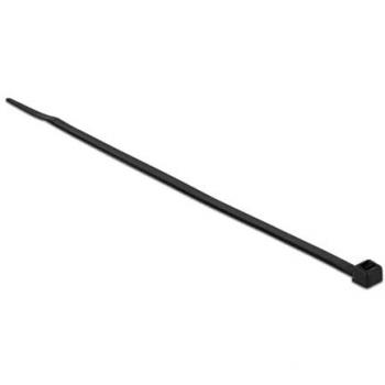 DELOCK 19555 Hitzeschutz‑Kabelbinder – 200 mm, 4,8 mm Breite, Schwarz, 100 Stk
