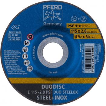 Acero Inoxidable PSF Duo SteeloX Corte y Desbaste