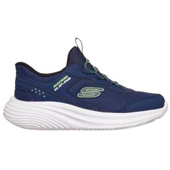 Skechers Boys Night Blue Bounder Pro Slip‑Ins 28.5 – Easy Clean