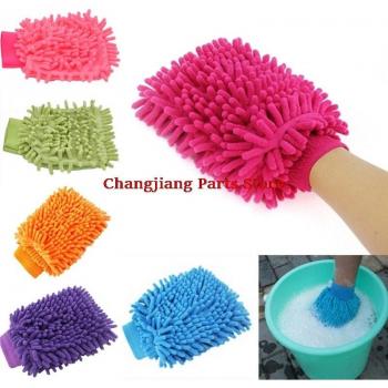 Soft Mesh Backing Car Wash Glove