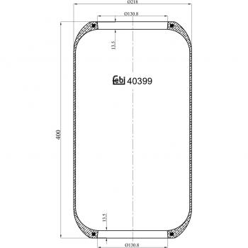 Fuelle de suspensión FEBI BILSTEIN 40399