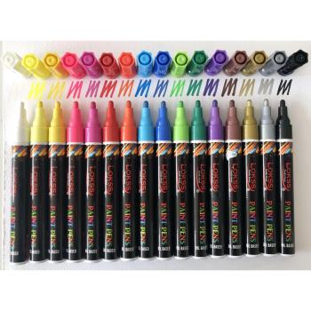 16er Set Ölfarbe Marker für Kunst und Graffiti