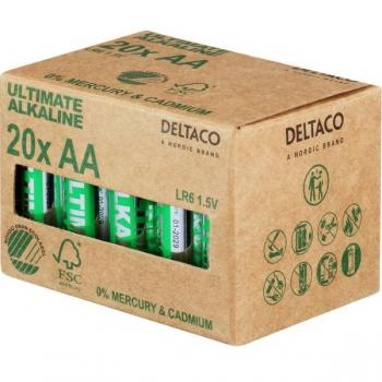 Deltaco Ultimate AA Batterier 20 st