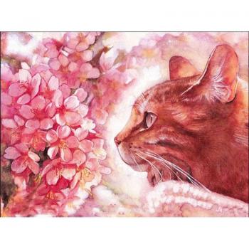Peinture Diamant DIY Chat Floral