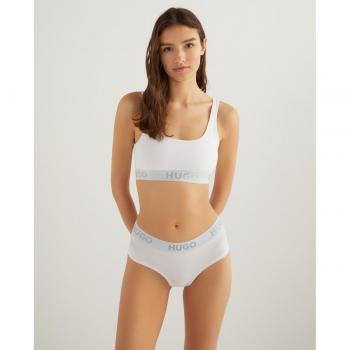 Hugo Sujetador Sporty Logo Blanco