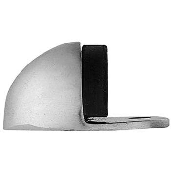 Oval Door Block, Polished Chrome, 44 x 22 mm – Floor Mount