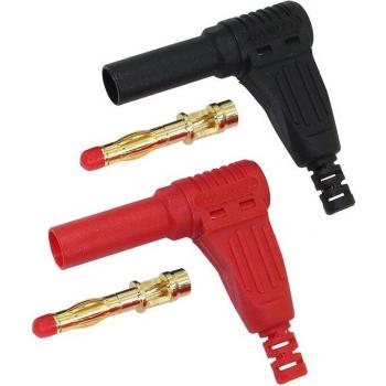 Conector de enchufe banana para multímetro, rojo/negro